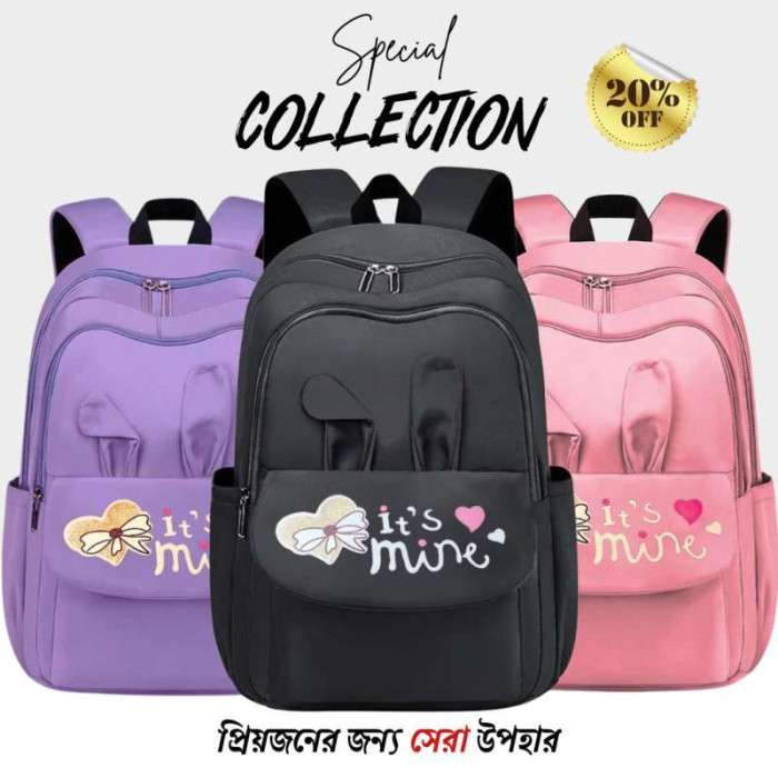 Premium Backpack For Girls (black colour)