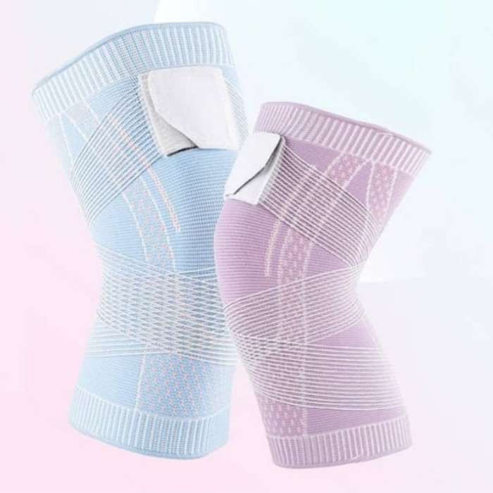 Knee Compression Sleeve With Patella Stabilizer Straps